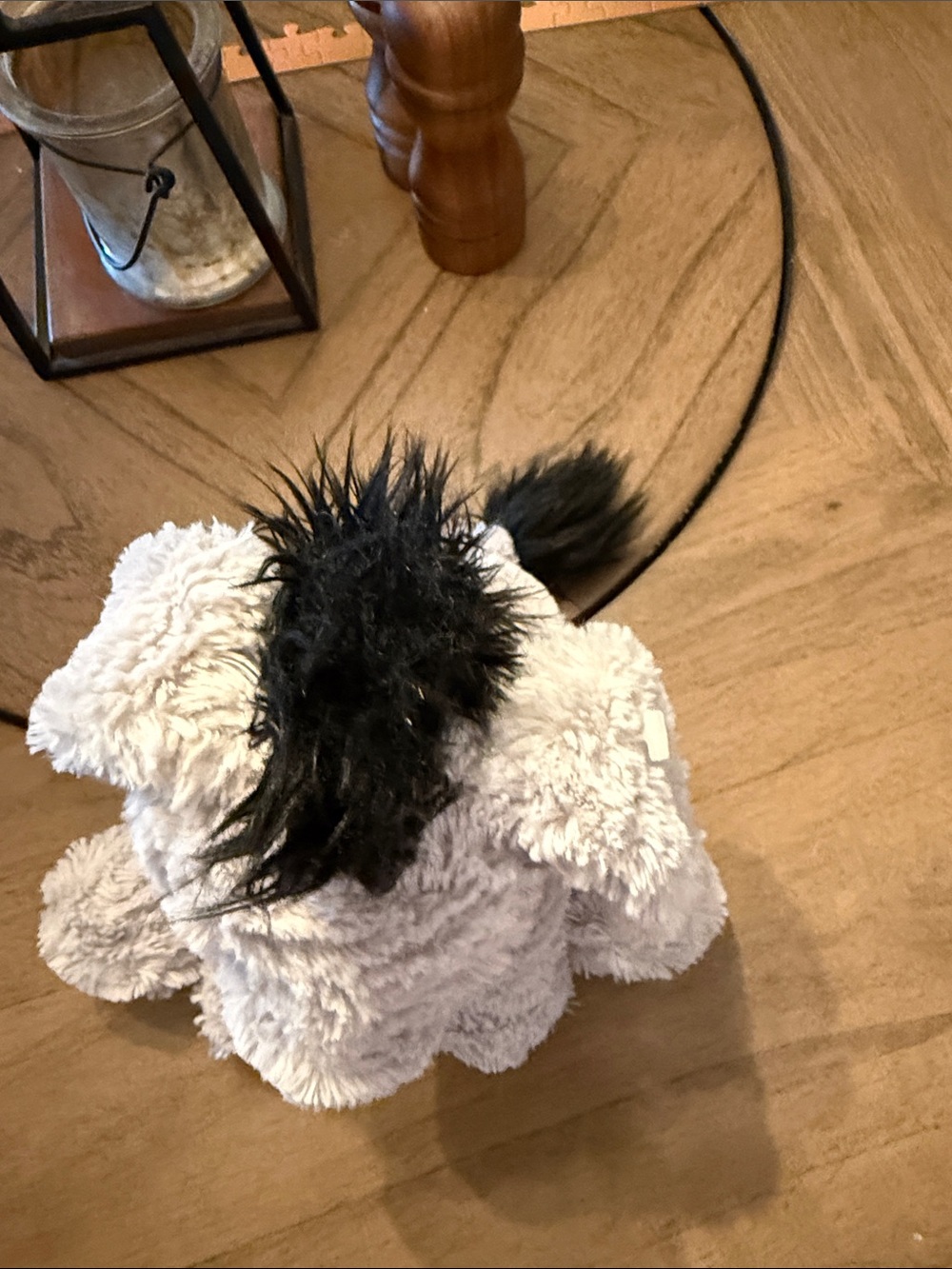 Jellycat Fuddlewuddle Retired Light Gray Plush Donkey with Black Mane - Picture 8 of 9